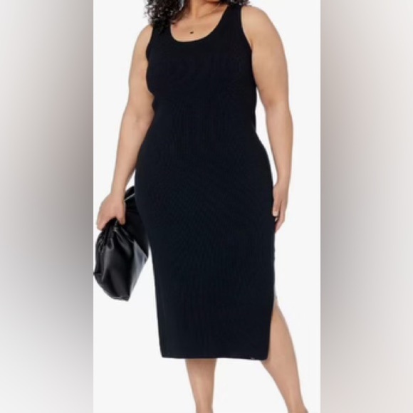 NWOT THE DROP RIBBED TANK DRESS 2x.STRETCHY, FORM FITTING, VERSATILE, DAY 2 EVE - Picture 1 of 9